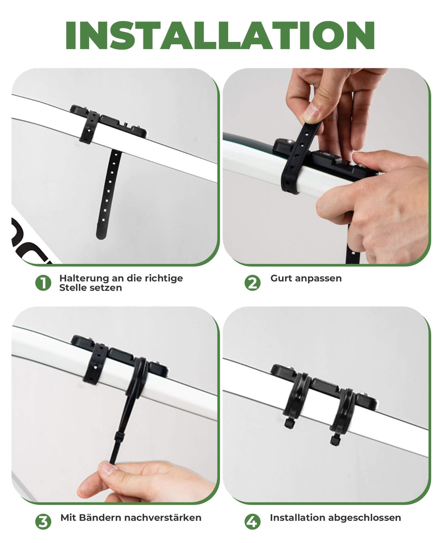 ROCKBROS Universal Flaschenhalter für Fahrrad Kein Stanzen Basis für Umbau