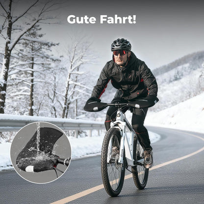 ROCKBROS Winter Lenkerstulpen Winddicht Handschuhe Schwarz