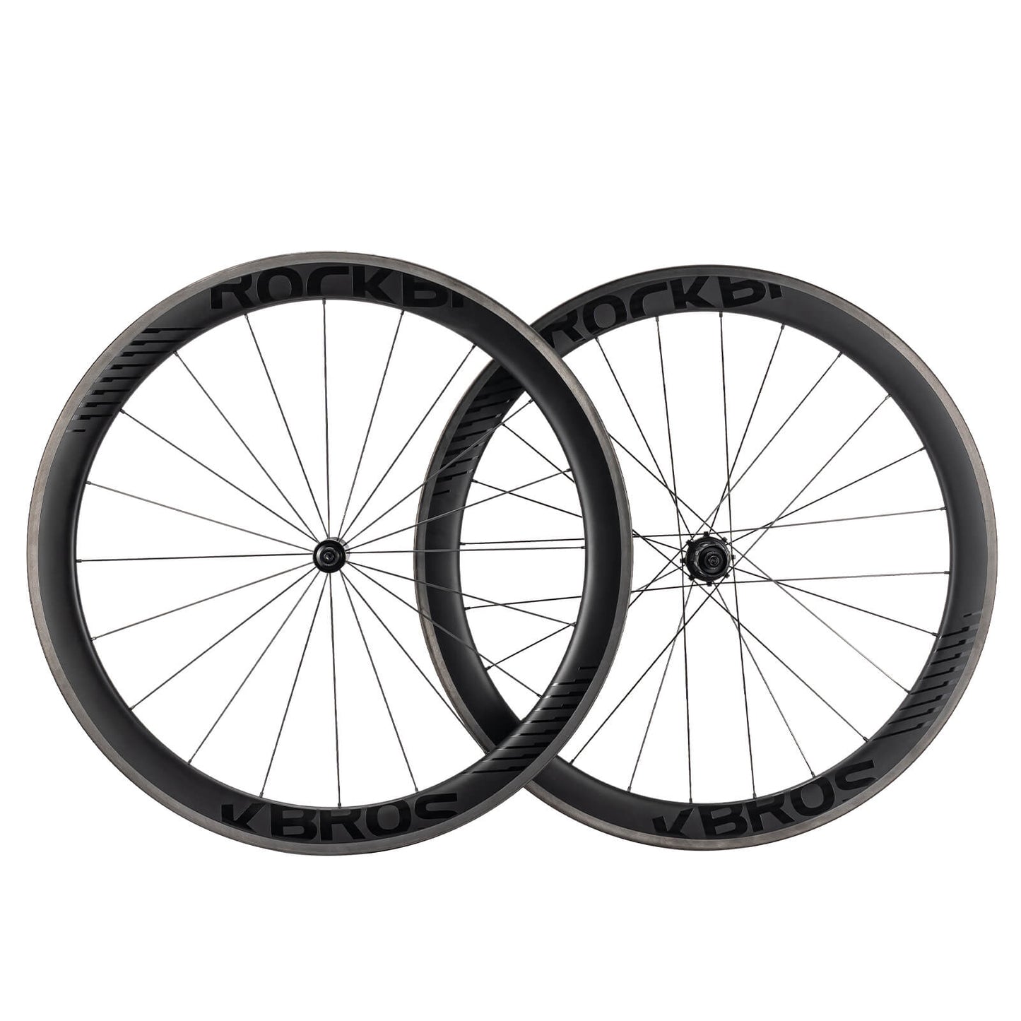 ROCKBROS 700C Carbon Laufradsatz 50mm Felgenbremse Steckachse Laufrad Set für Rennrad