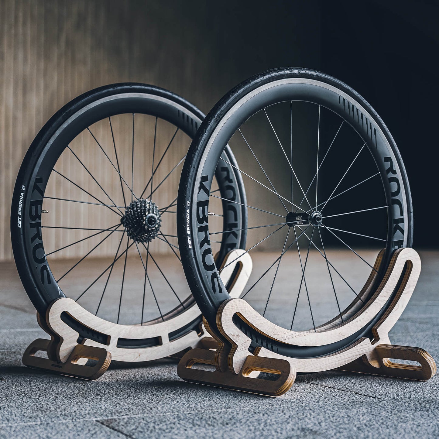 ROCKBROS 700C Carbon Laufradsatz 50mm Felgenbremse Steckachse Laufrad Set für Rennrad