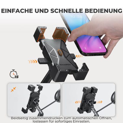 Fahrrad Handyhalterung 360° Drehbar für Handy 4.5~7.2"