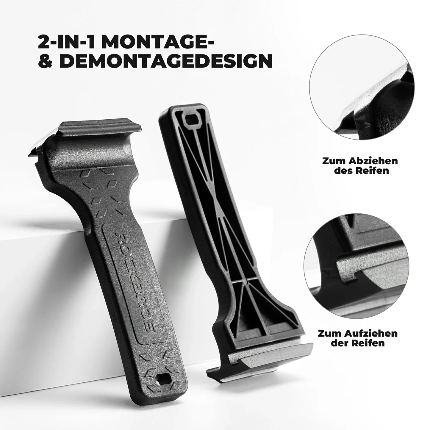 Fahrrad 2-IN-1 Reifenheber Fahrradwerkzeug Tragbar