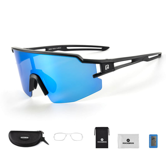 ROCKBROS Fahrradbrille Polarisiert Sportbrille winddichte Sonnenbrille UV400 Schutz