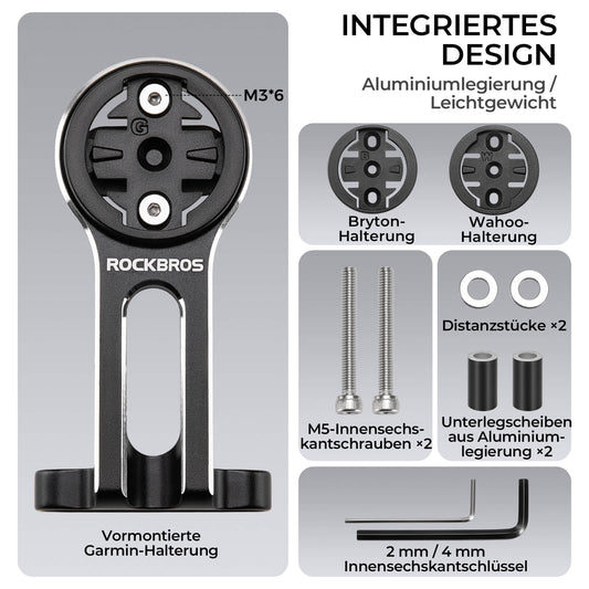 Fahrradcomputer Halterung Kompatibel mit Garmin/Bryton/GPS Fahrradlicht