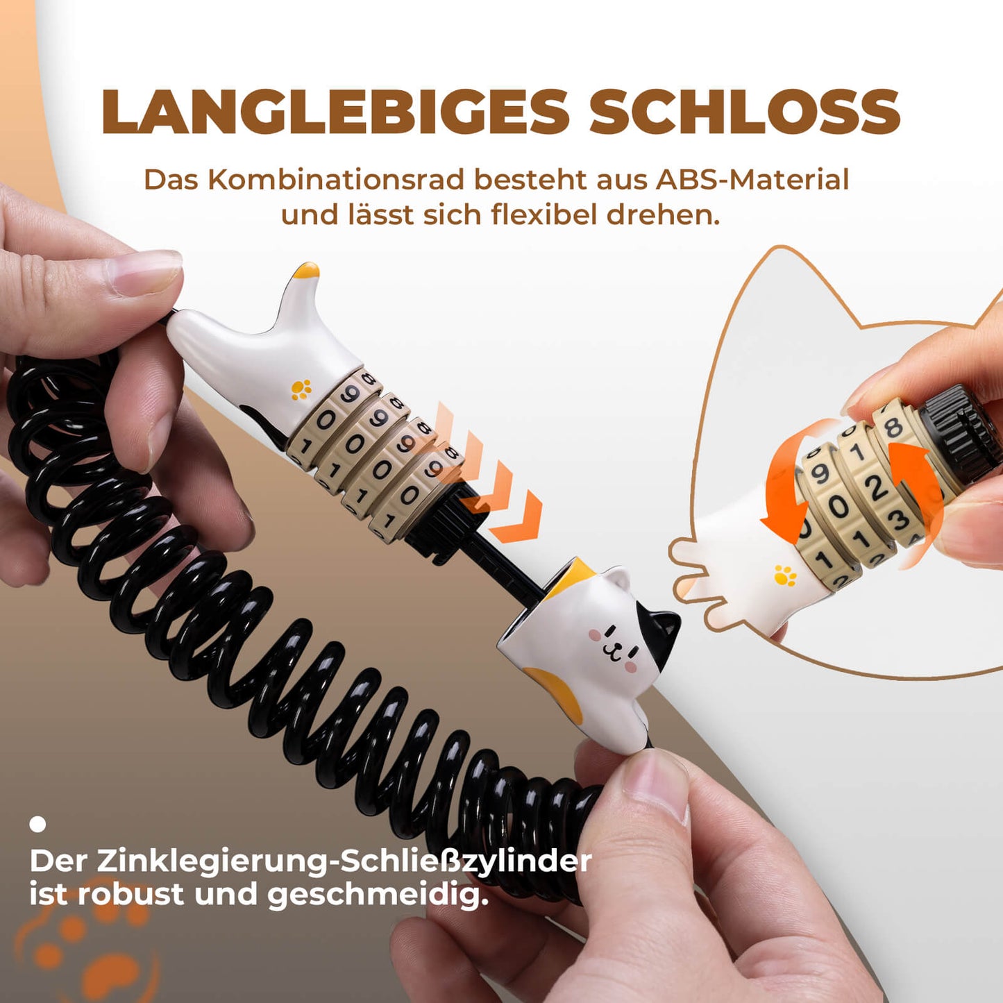 ROCKBROS Multifunktional Fahrradschloss Kinder Zahlenschloss Helmschloss