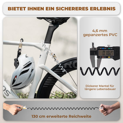ROCKBROS Multifunktional Fahrradschloss Kinder Zahlenschloss Helmschloss