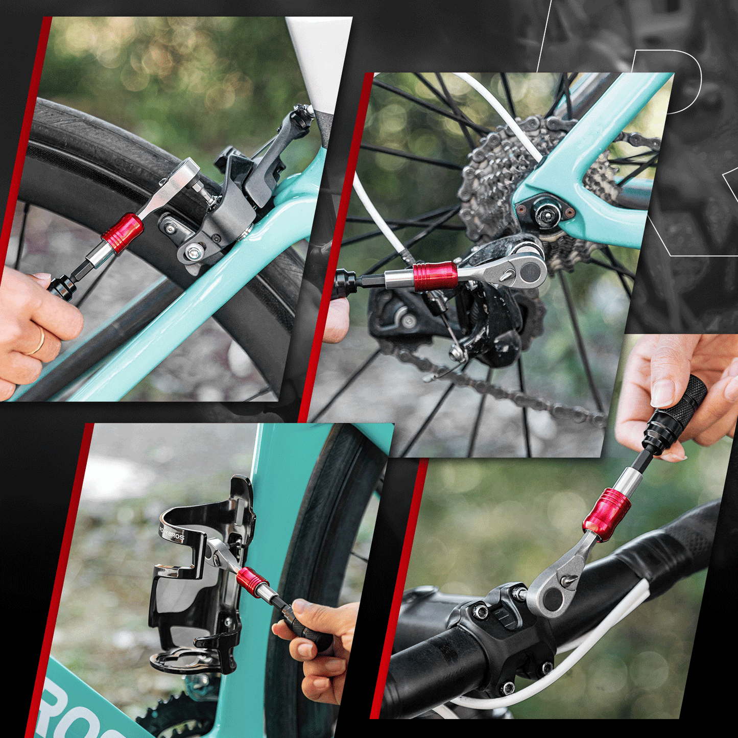 ROCKBROS Ratschenschlüssel Set 1/4 Zoll Mini Reparatur Werkzeug