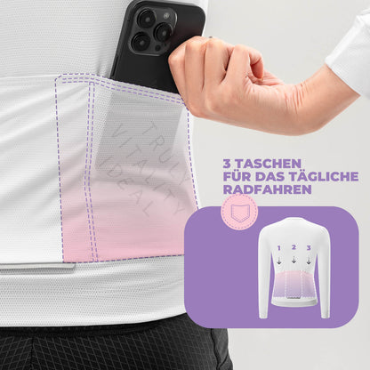 ROCKBROS TVI Damen Langarm-Radtrikot Fahrradbekleidung für MTB & Rennrad