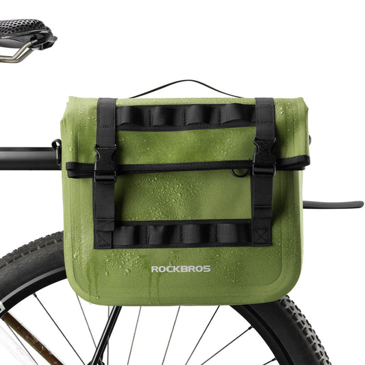 ROCKBROS Wasserdicht Fahrrad Gepäckträgertasche mit Schultergurt hinten 15L