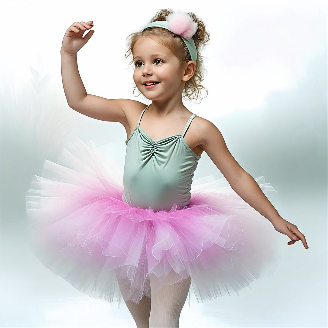 Kinder Tutu Rosa - Hüftumfang bis ca. 50 cm - Tütü Balettrock Fasching Baby Rock