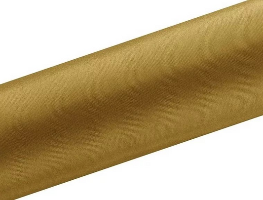 Satin Tischläufer | 9 m x 16/36 cm – 9 m x 36 cm, Gold