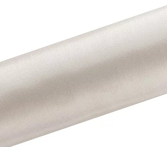 Satin Tischläufer | 9 m x 16/36 cm – Silber