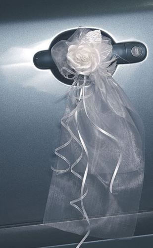 Autoschmuck, Autogirlande , Rosen, Hochzeit,