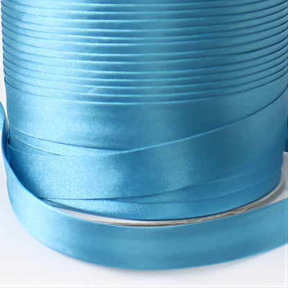 Satin Schrägband | Breite 15 mm - gefalzt