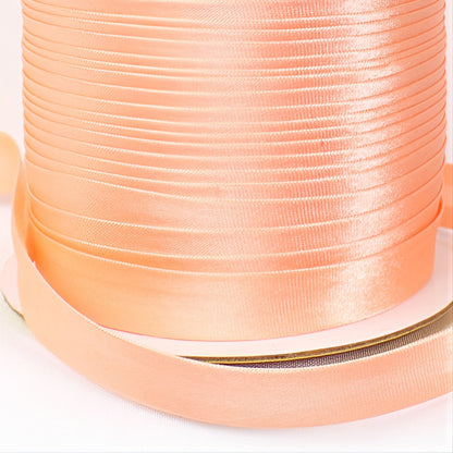 Satin Schrägband | Breite 15 mm - gefalzt