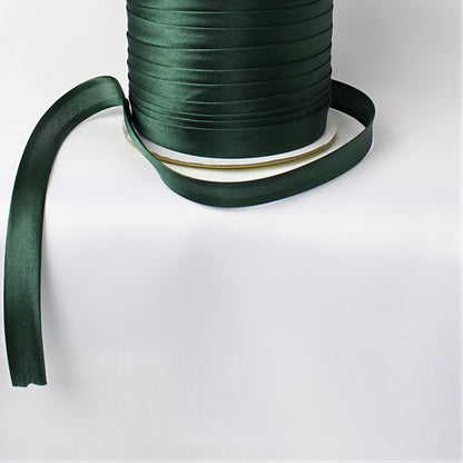 Satin Schrägband | Breite 15 mm - gefalzt