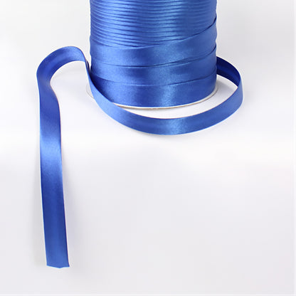 Satin Schrägband | Breite 15 mm - gefalzt