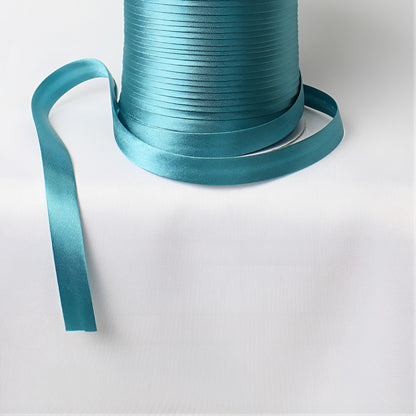 Satin Schrägband | Breite 15 mm - gefalzt