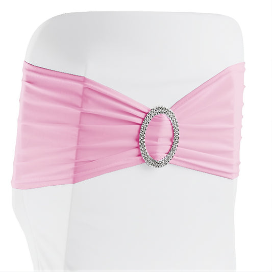 Stuhlschleifen | Stretch mit Ring – Rosa