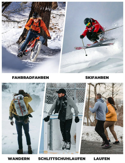 Sturmhaube Balaclava, Atmungsaktive Skimaske Schwarz-Grau