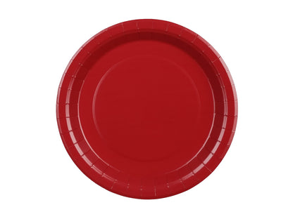 Pappteller, dunkelrot, 23 cm (1 VPE / 6 Stk.)