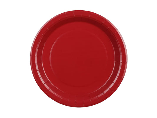 Pappteller, dunkelrot, 23 cm (1 VPE / 6 Stk.)