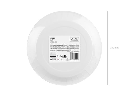 Pappteller, dunkelrot, 23 cm (1 VPE / 6 Stk.)