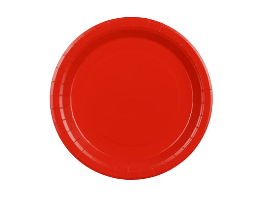 Pappteller, rot, 23 cm (1 VPE / 6 Stk.)