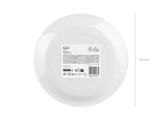 Pappteller, rot, 23 cm (1 VPE / 6 Stk.)