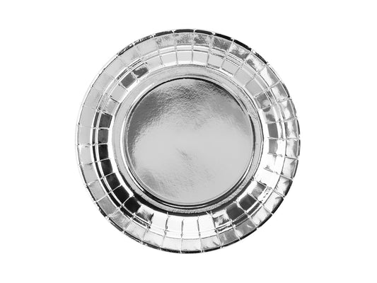 Teller, silber, 18cm (1 VPE / 6 Stk.)