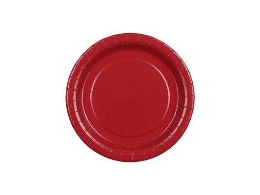 Pappteller, dunkelrot, 18 cm (1 VPE / 6 Stk.)