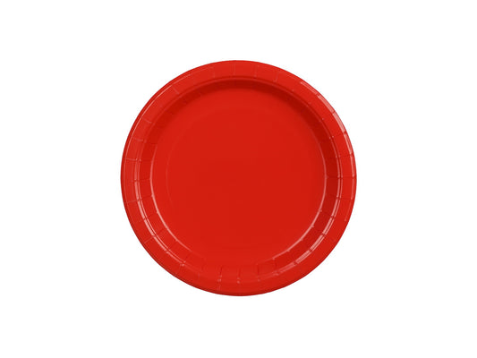 Pappteller, rot, 18 cm (1 VPE / 6 Stk.)
