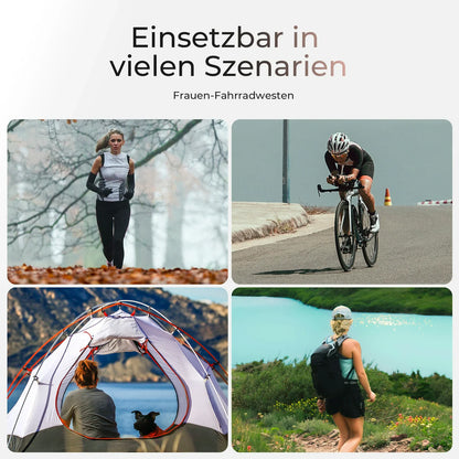 TVI Damen Winddichte Weste Fahrradweste Leichtweight Atmungsaktiv