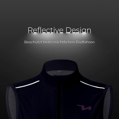 TVI Damen Winddichte Weste Fahrradweste Leichtweight Atmungsaktiv