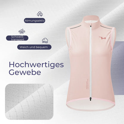 TVI Damen Winddichte Weste Fahrradweste Leichtweight Atmungsaktiv