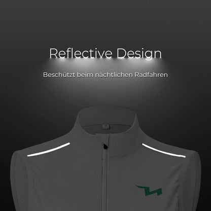 TVI Damen Winddichte Weste Fahrradweste Leichtweight Atmungsaktiv