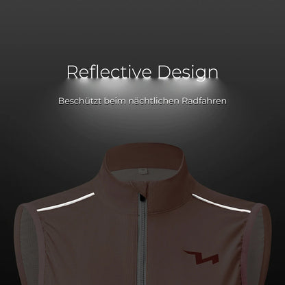 TVI Damen Winddichte Weste Fahrradweste Leichtweight Atmungsaktiv