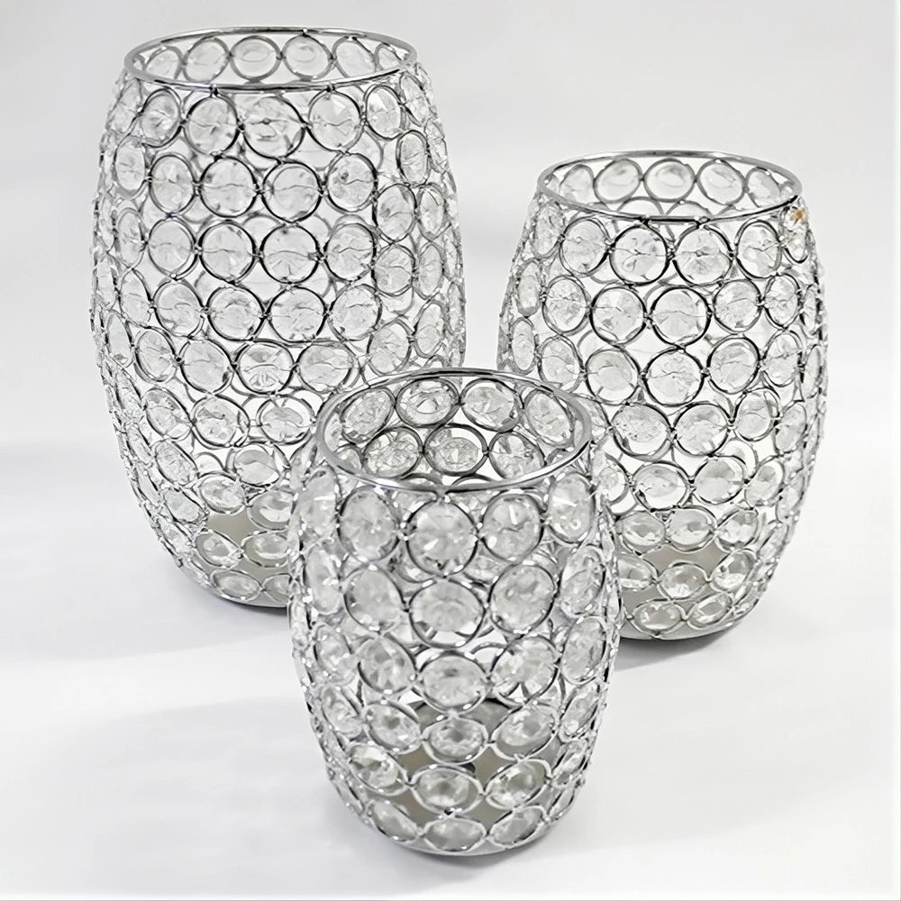 Teelichthalter Crystal Vase - 3er Set