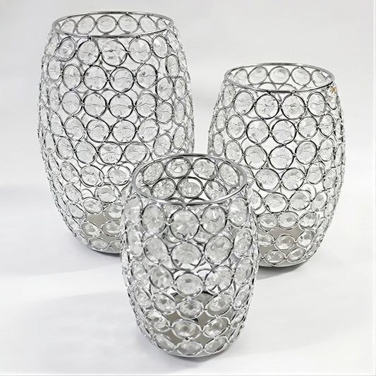 Teelichthalter Crystal Vase - 3er Set