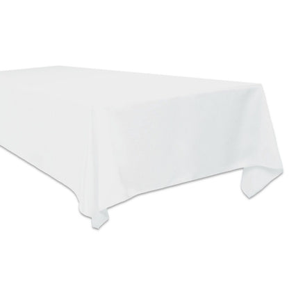 Weiße Tischdecken | Eckig aus Polyester, ideal für Hotel, Bistro, Catering, Bankett und Hochzeiten, pflegeleicht in verschiedenen Größen.