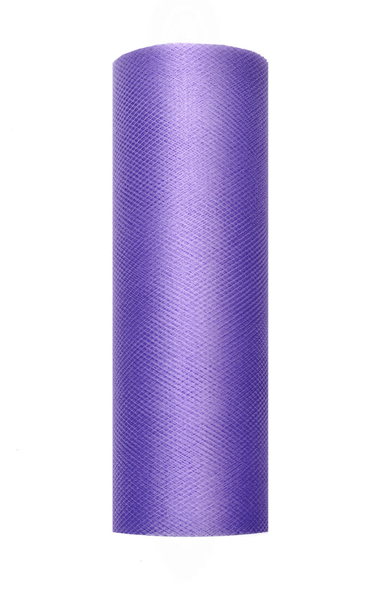 Tüll Tischläufer | 9 m x 15/30 cm – Lila