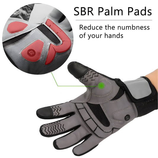 Winddichte Wärme-Touchscreen-Fahrradhandschuhe