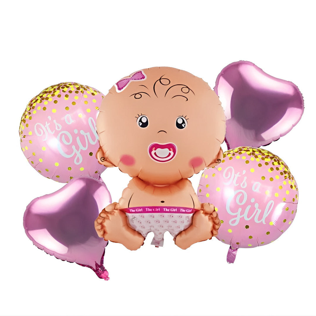 XXL Babyparty Luftballons Maedchen Set1