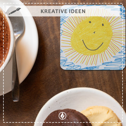 Bierdeckel Blanko eckig