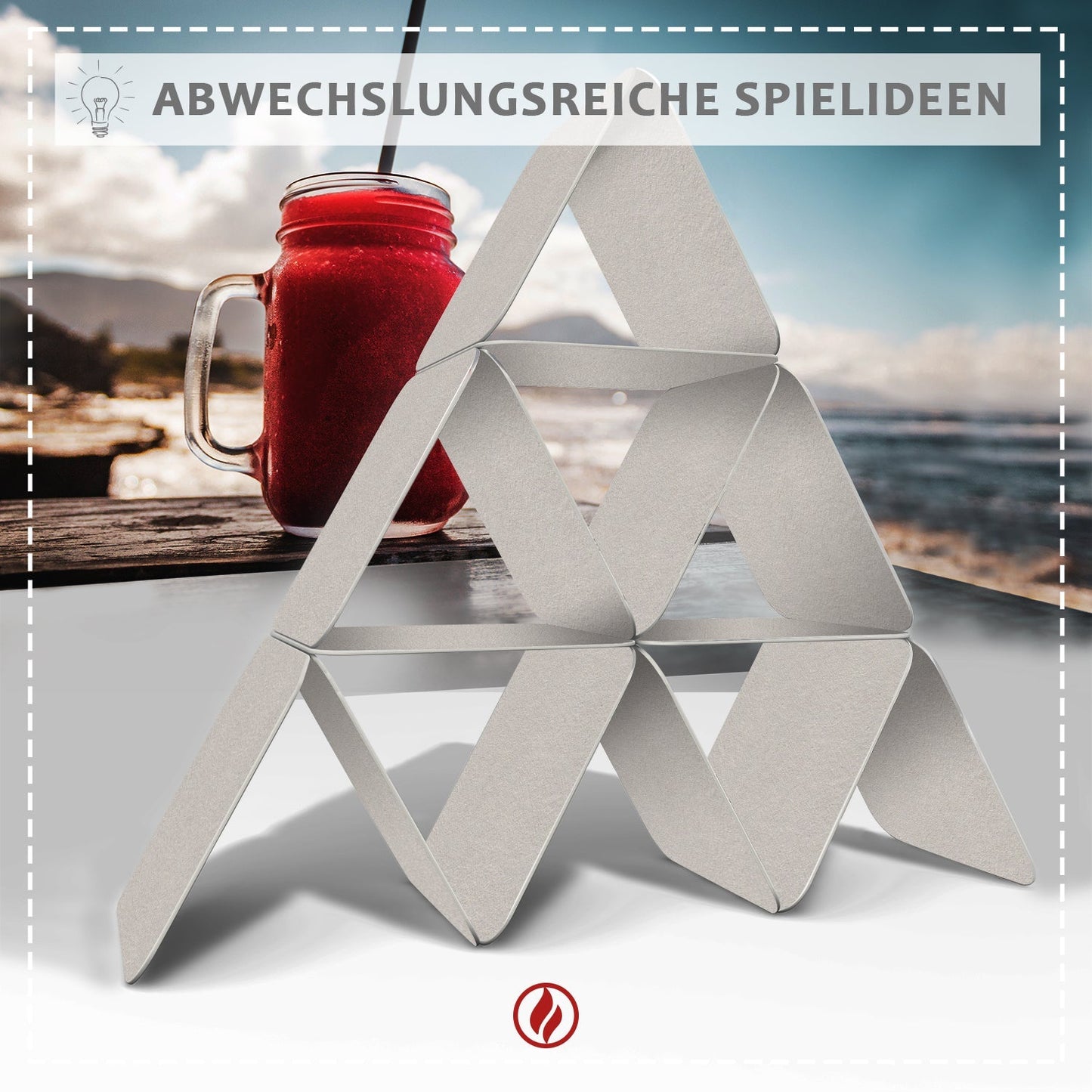 Bierdeckel Blanko eckig