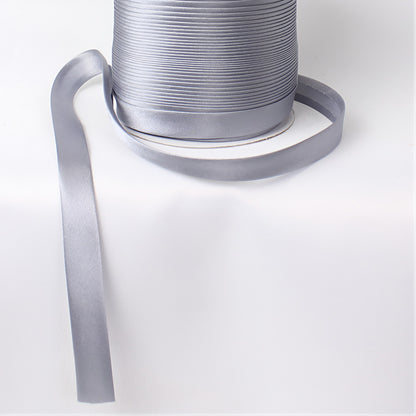 Satin Schrägband | Breite 15 mm - gefalzt