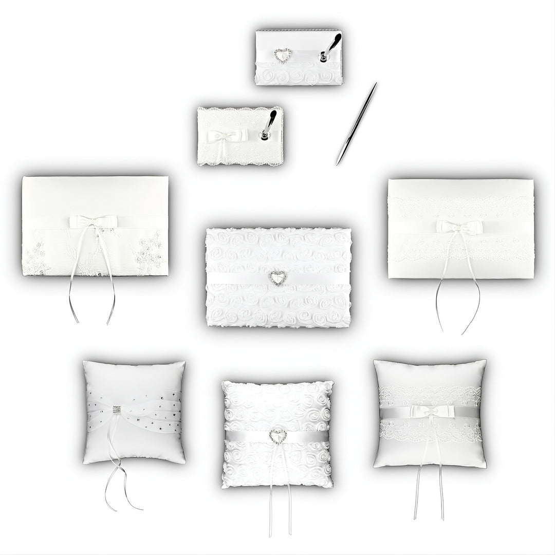 Ringkissen, Gästebuch, Stifthalter, Körbchen, Set Hochzeit