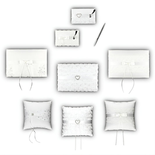 Ringkissen, Gästebuch, Stifthalter, Körbchen, Set Hochzeit