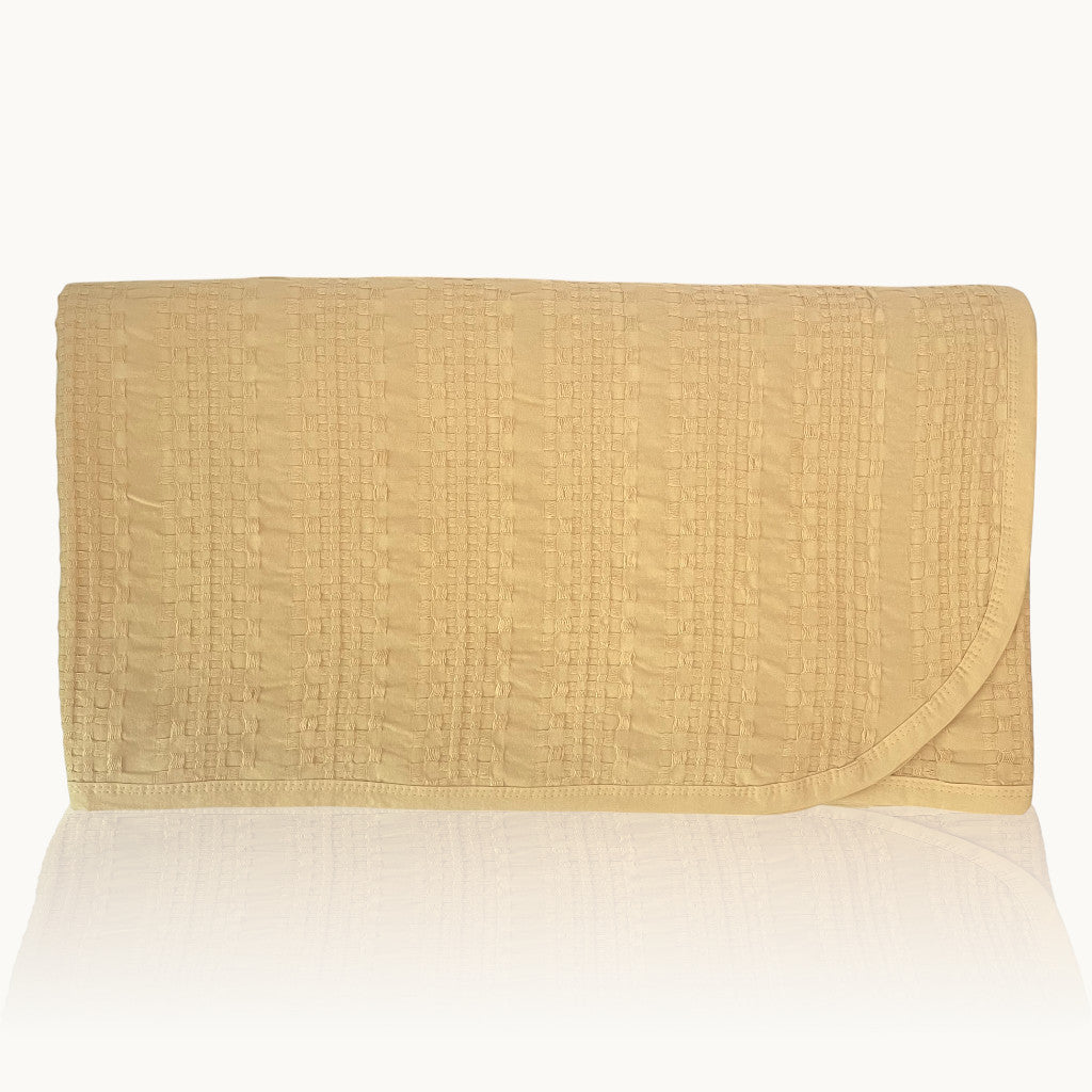 Waffelmuster Baumwolle Piqué Tagesdecke