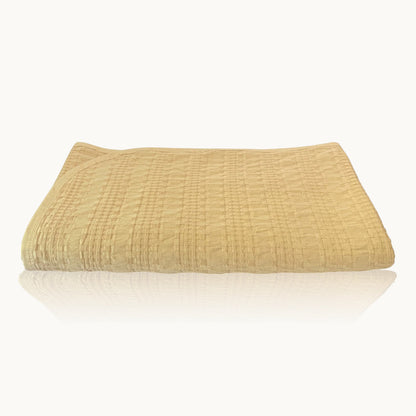 Waffelmuster Baumwolle Piqué Tagesdecke